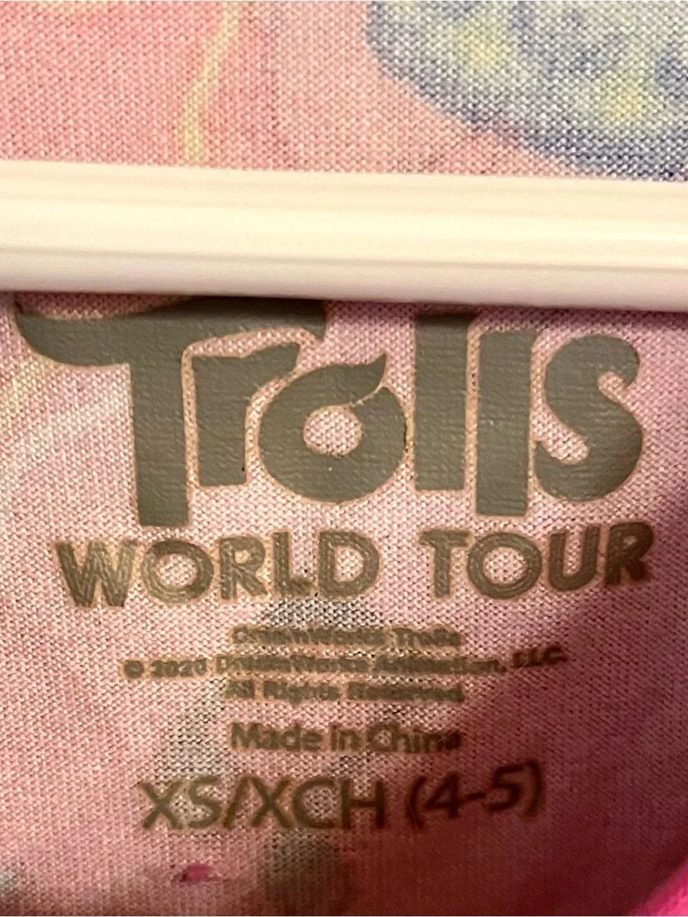 Trolls Pink & Purple Girls Dress - Branded Character Print